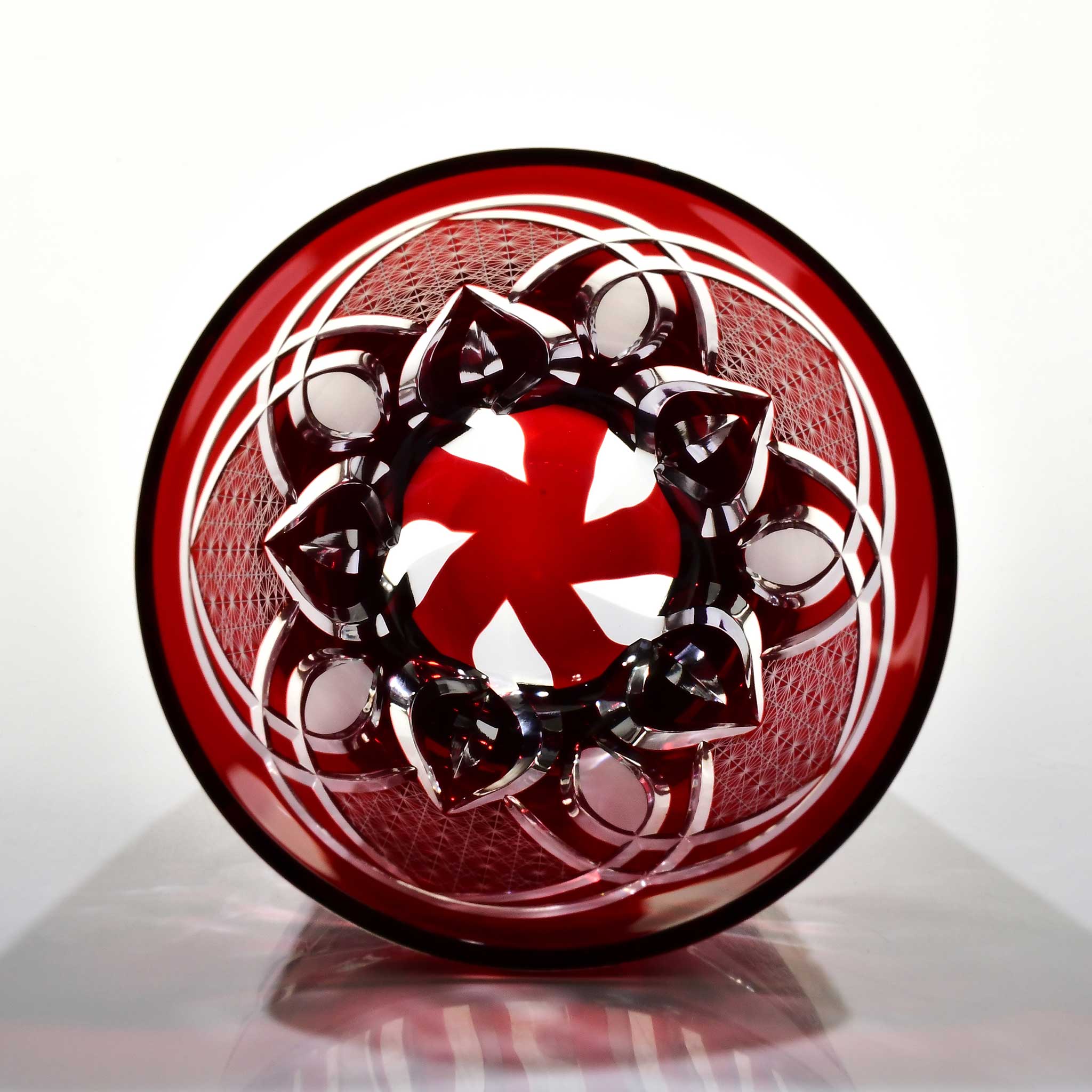 Srg-051　多目的グラス　ローズ（紅色）