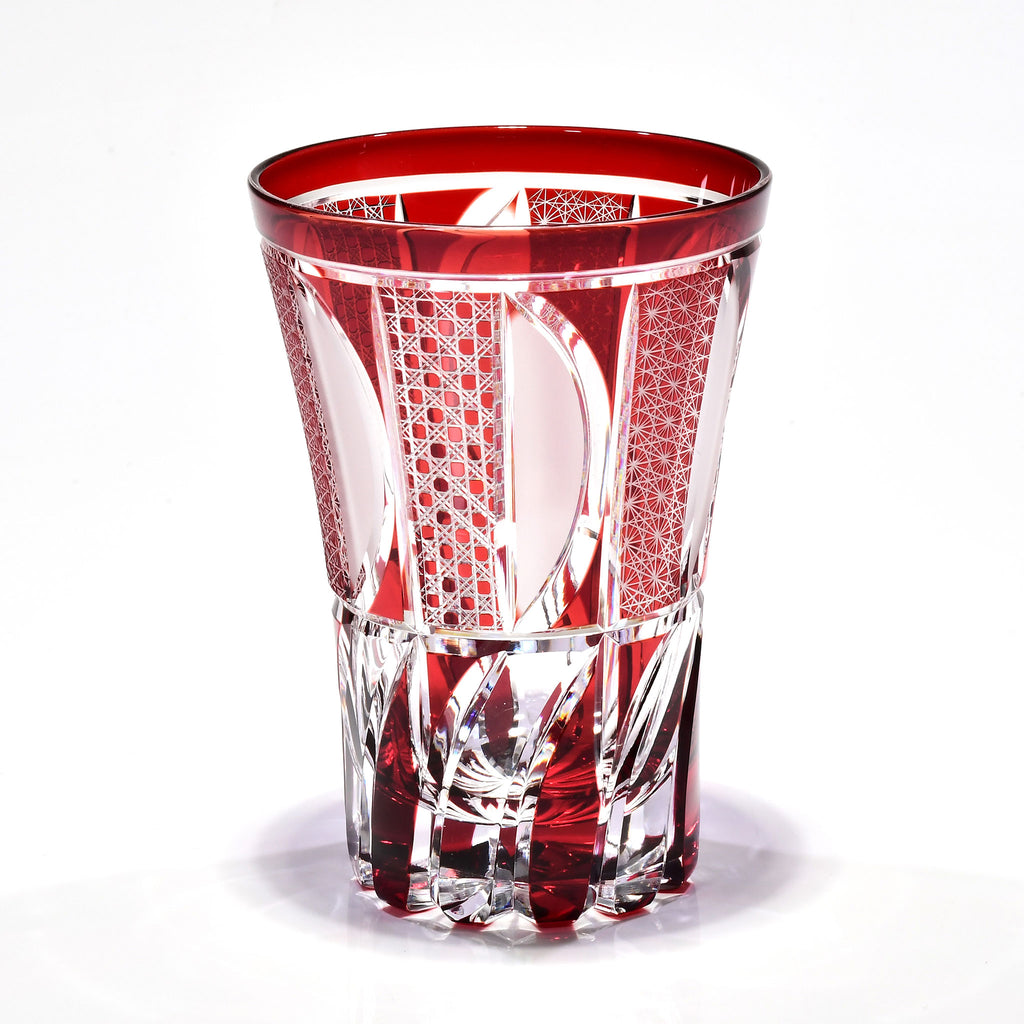Shn-153【一点物】華組タンブラー（紅色）
